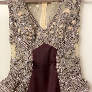 Dark purple formal dress